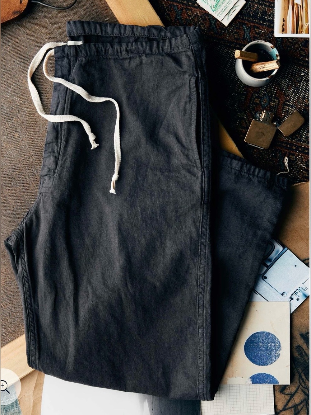 Imogene + Willie- the lounge pant in faded black - Picture 6 of 12